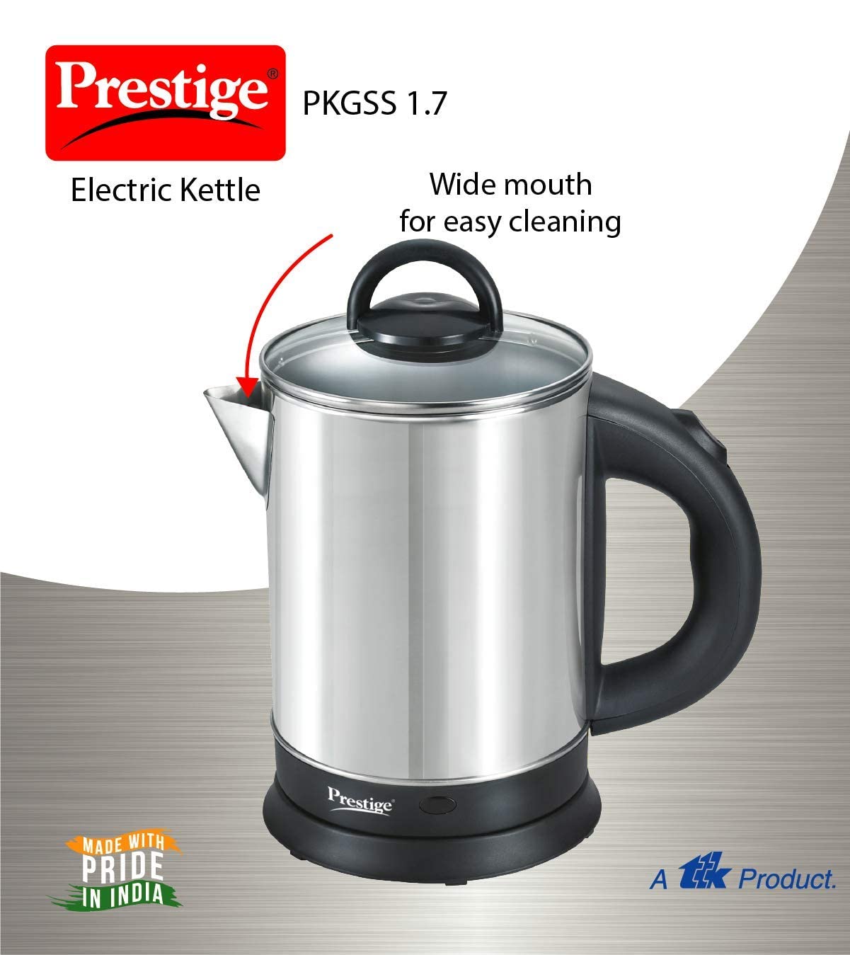 Prestige 1.7L Electric Kettle with Elegant Design Electric Kettle